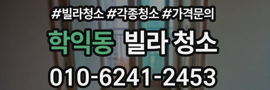 학익동 빌라 청소