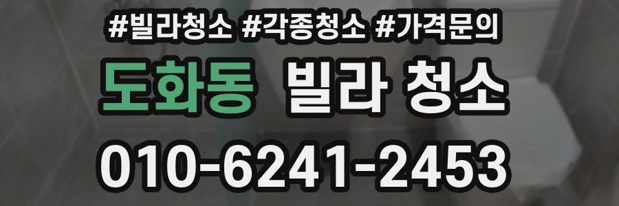 도화동 빌라 청소