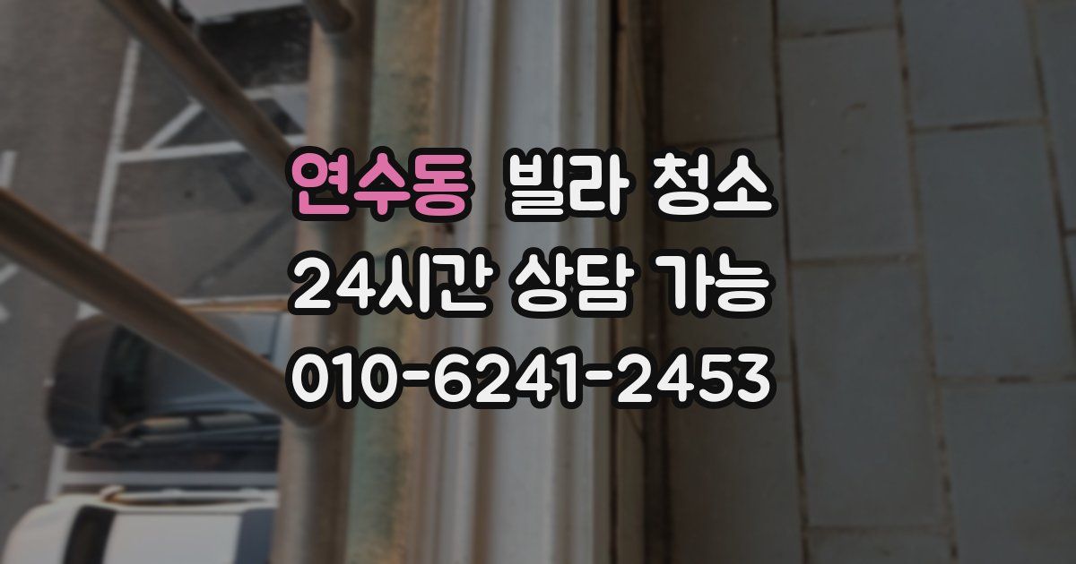 연수동 빌라 청소
