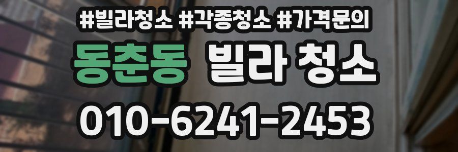 동춘동 빌라 청소