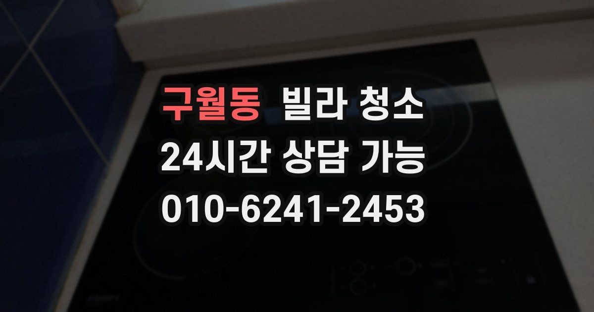 구월동 빌라 청소