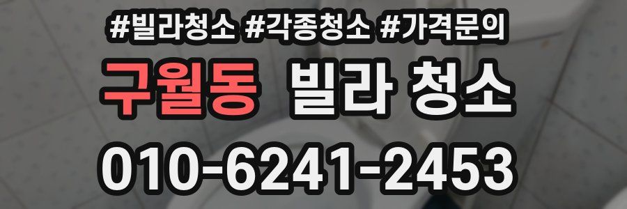 구월동 빌라 청소