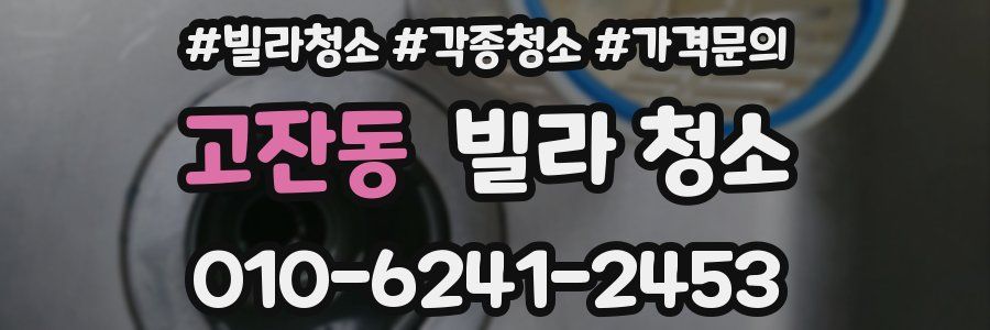 고잔동 빌라 청소