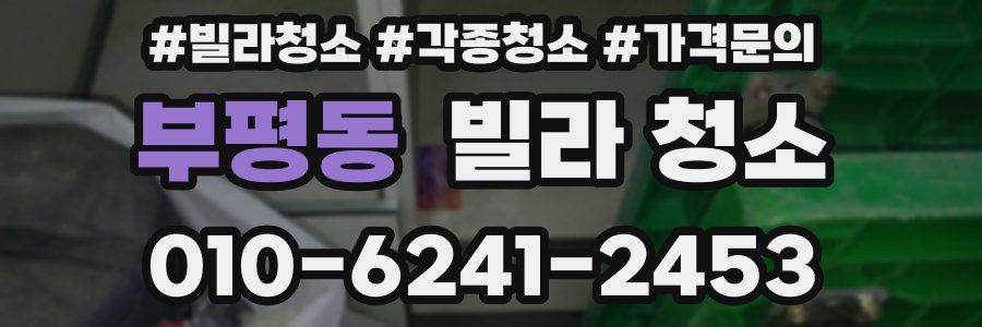 부평동 빌라 청소