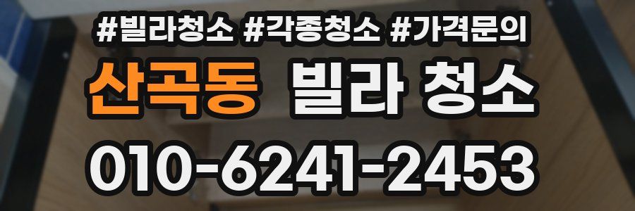 산곡동 빌라 청소