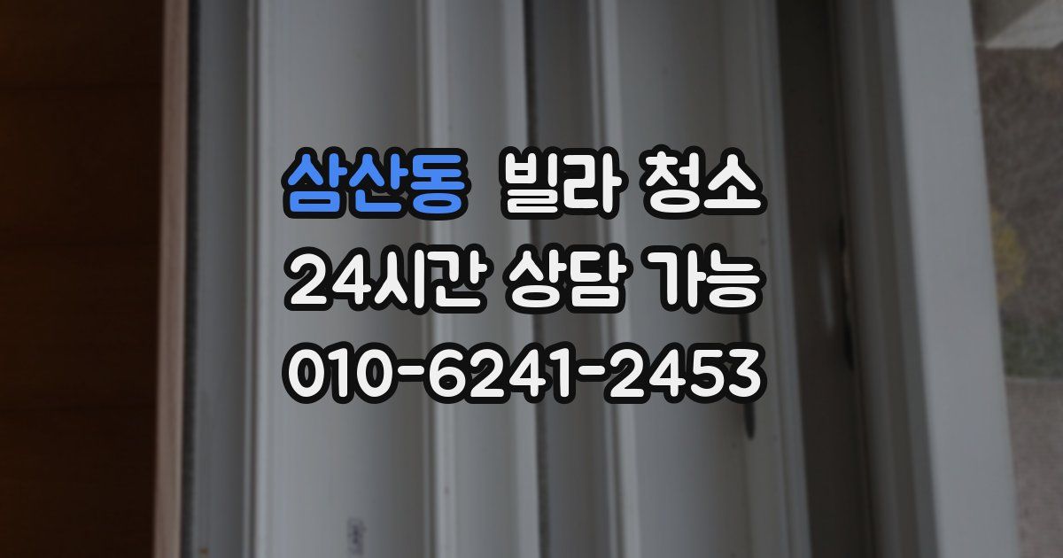 삼산동 빌라 청소