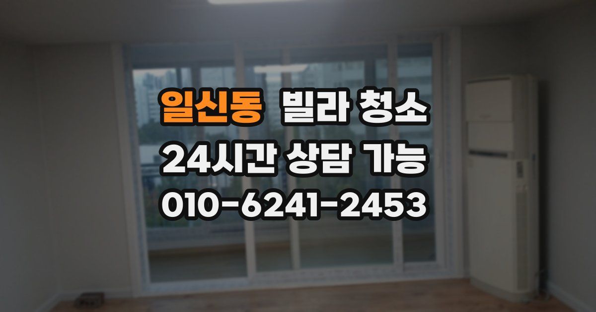 일신동 빌라 청소