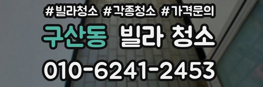 구산동 빌라 청소