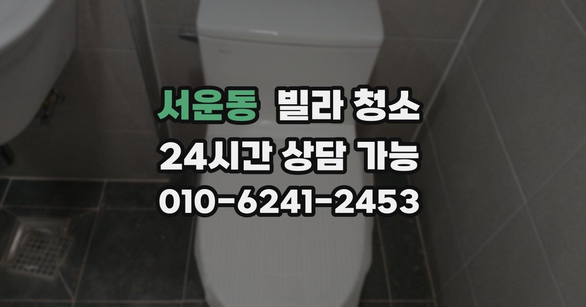 서운동 빌라 청소