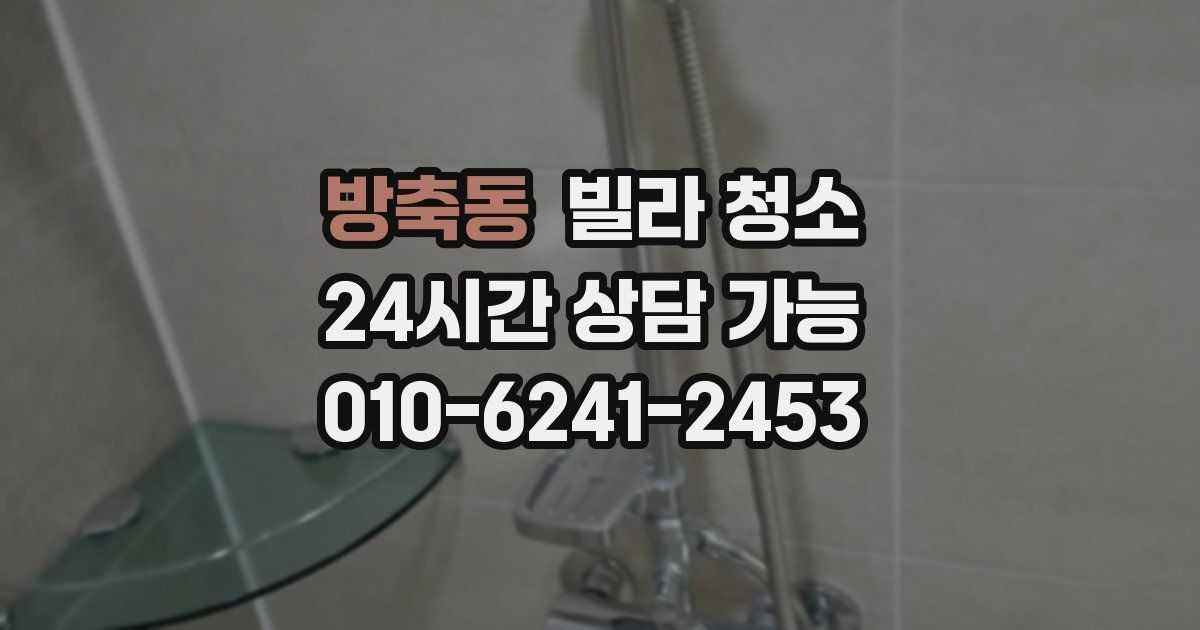 방축동 빌라 청소