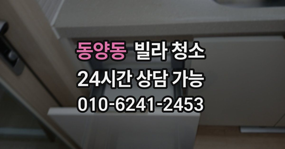 동양동 빌라 청소