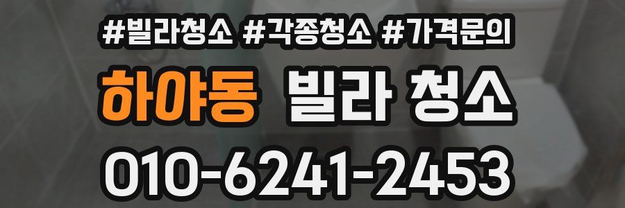 하야동 빌라 청소