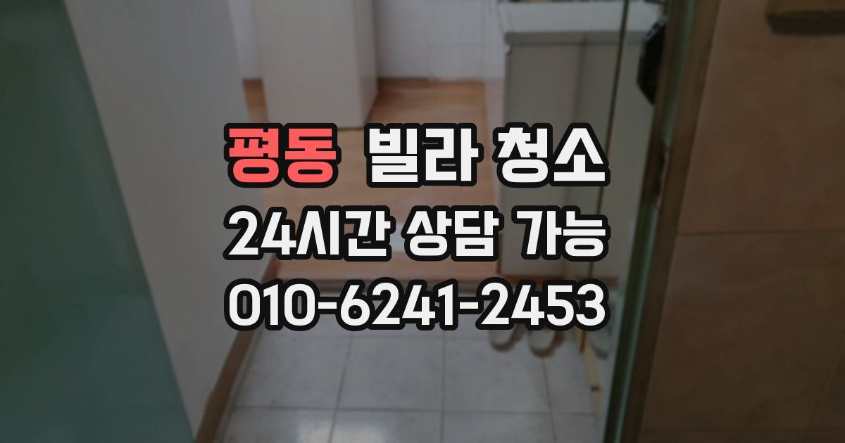 평동 빌라 청소