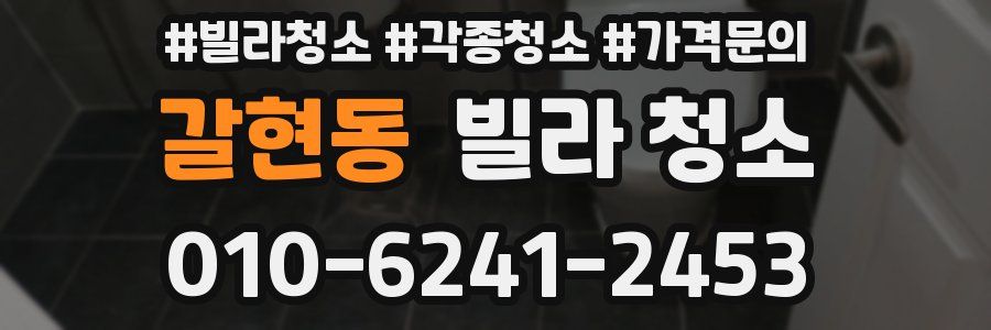갈현동 빌라 청소