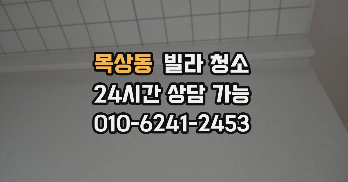 목상동 빌라 청소