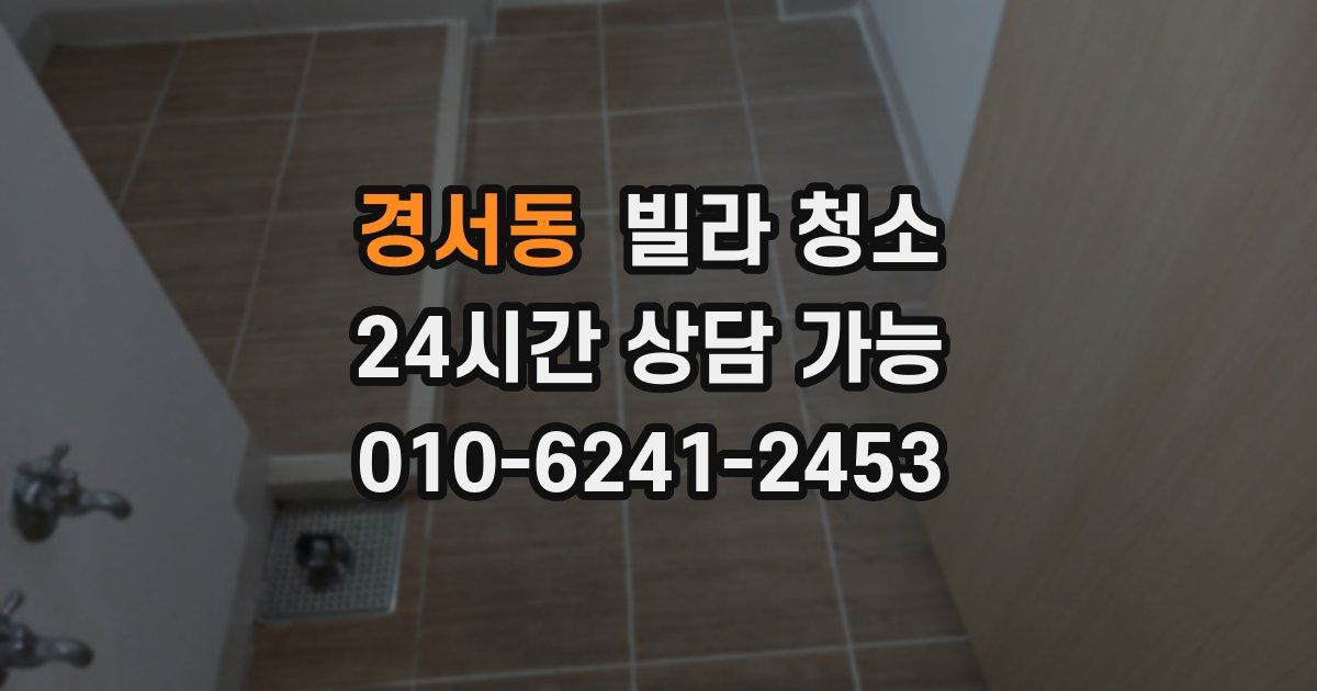 경서동 빌라 청소