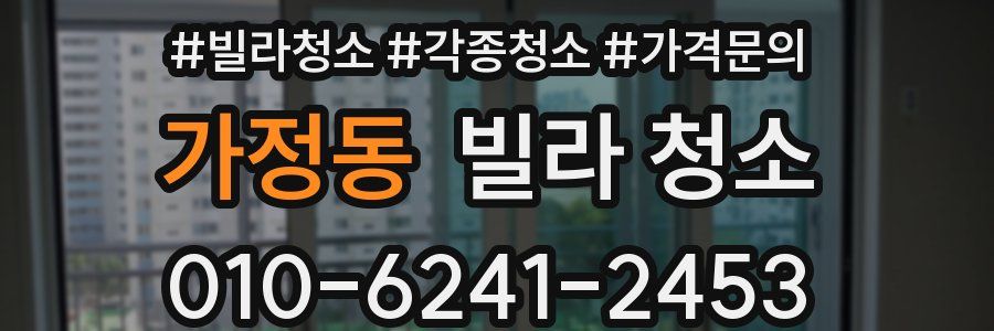 가정동 빌라 청소