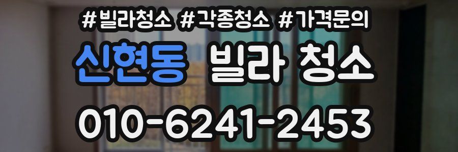 신현동 빌라 청소