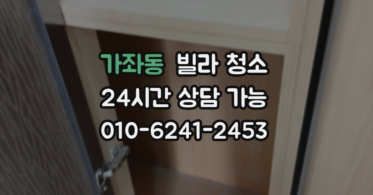 가좌동 빌라 청소