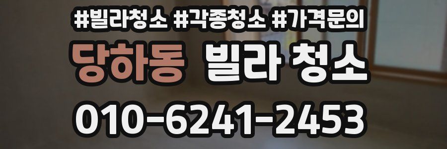 당하동 빌라 청소