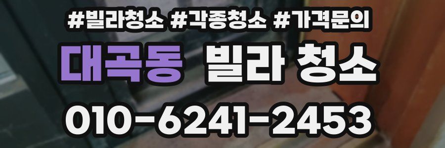 대곡동 빌라 청소