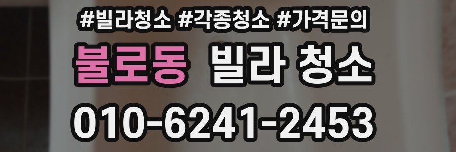 불로동 빌라 청소