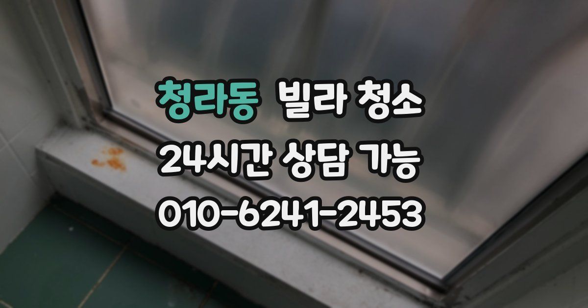 청라동 빌라 청소