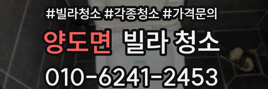 양도면 빌라 청소
