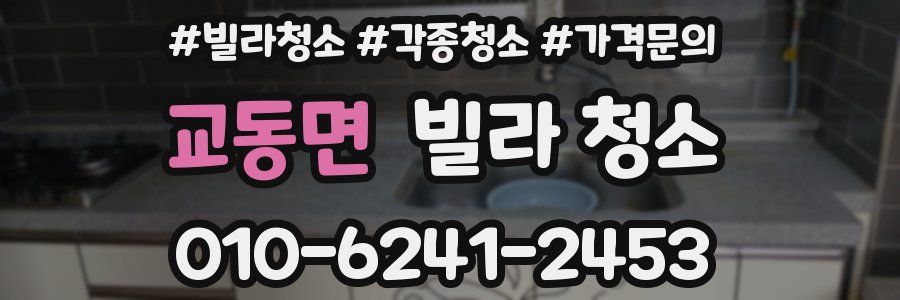 교동면 빌라 청소