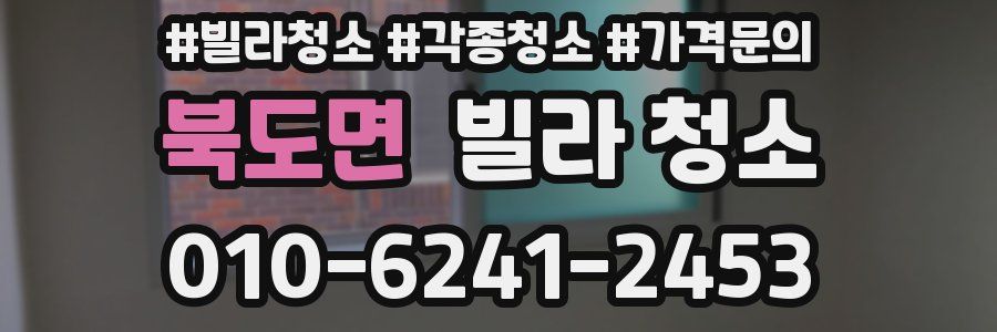 북도면 빌라 청소