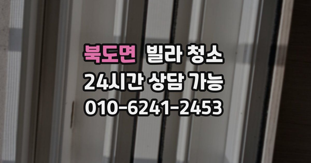 북도면 빌라 청소