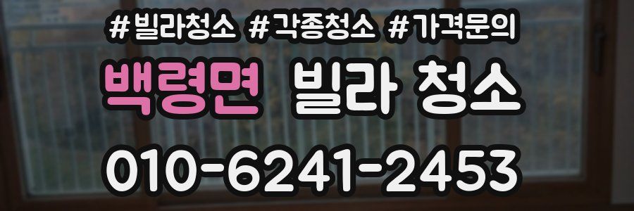 백령면 빌라 청소