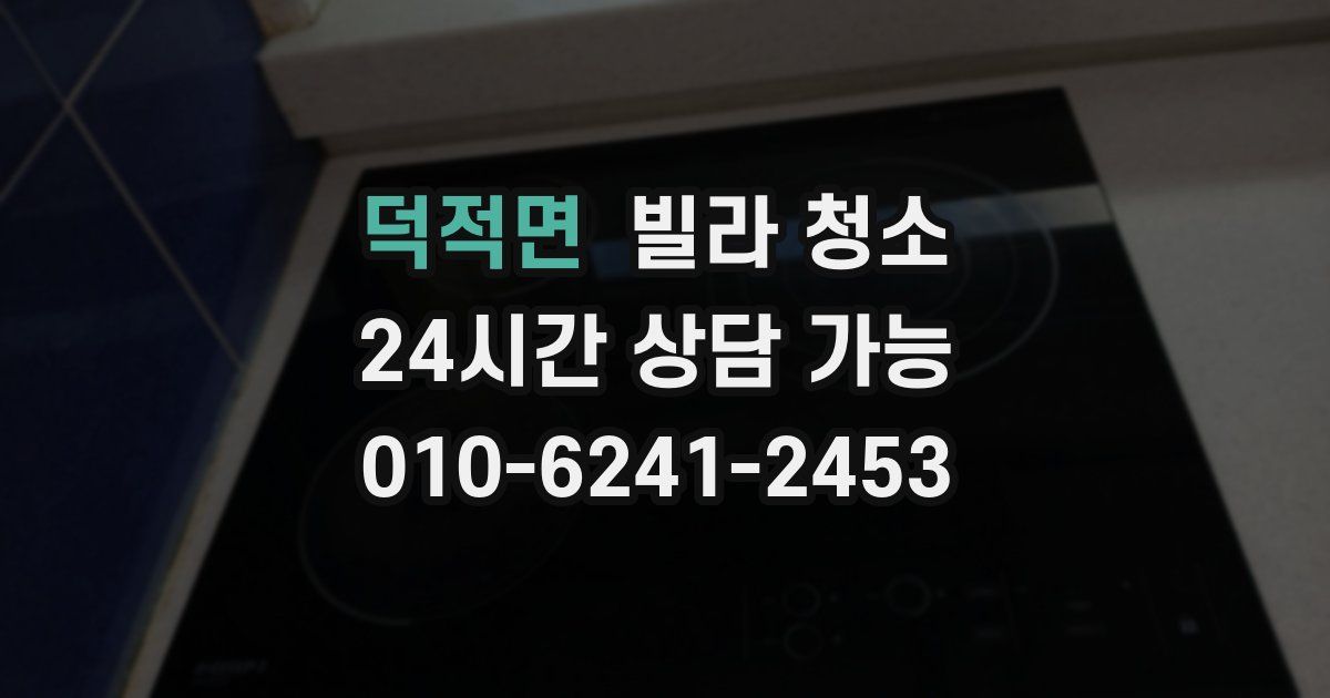 덕적면 빌라 청소