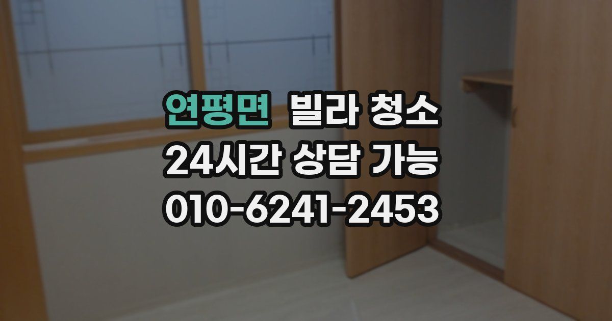 연평면 빌라 청소