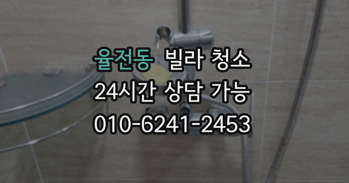 율전동 빌라 청소