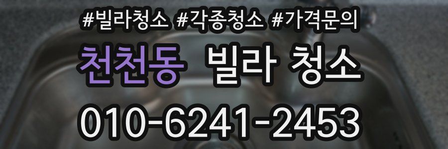 천천동 빌라 청소