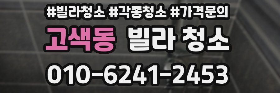 고색동 빌라 청소