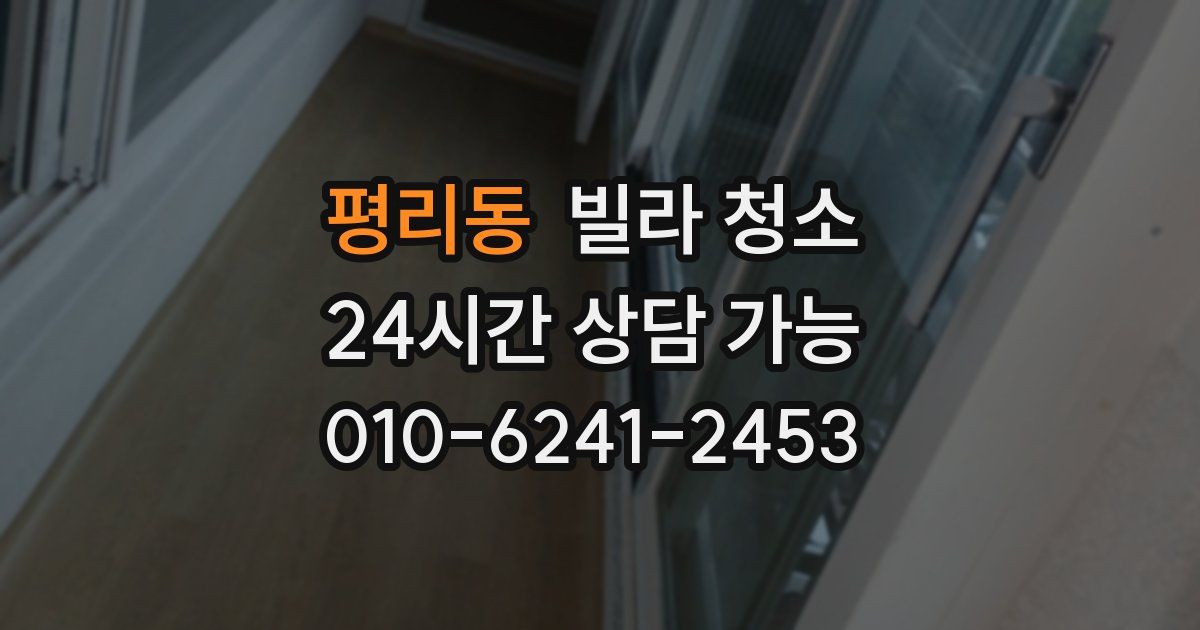 평리동 빌라 청소