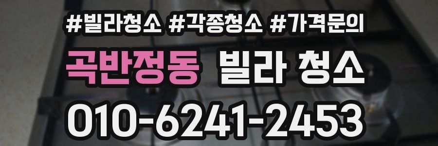 곡반정동 빌라 청소