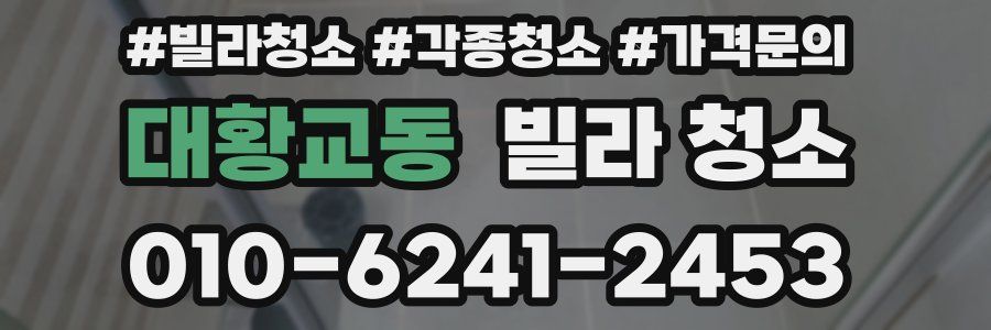 대황교동 빌라 청소