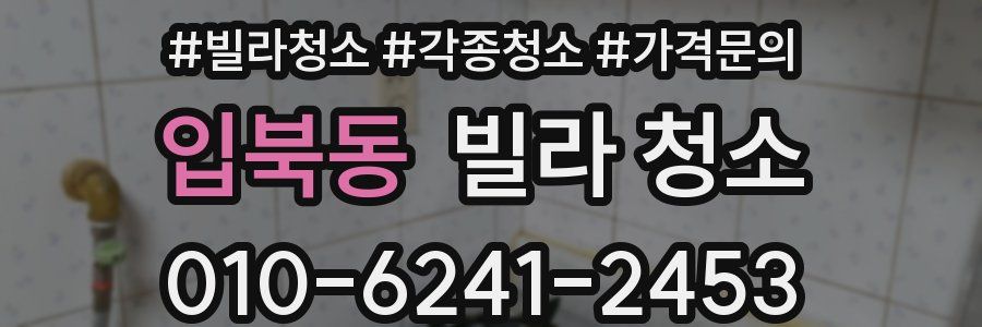 입북동 빌라 청소