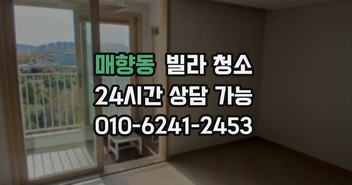 매향동 빌라 청소