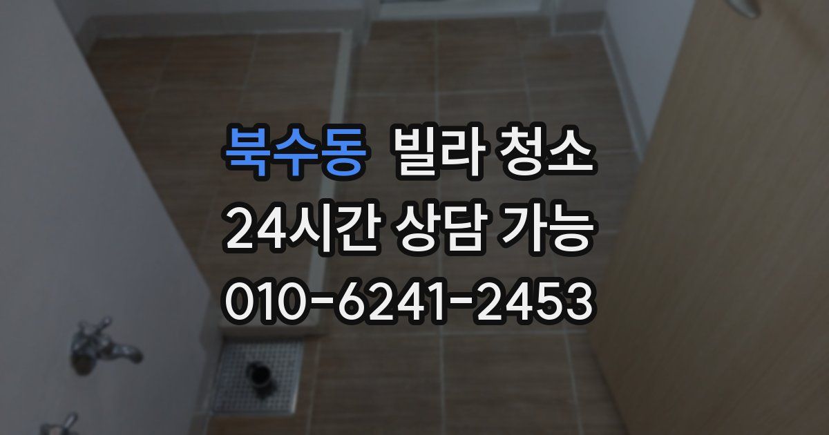 북수동 빌라 청소