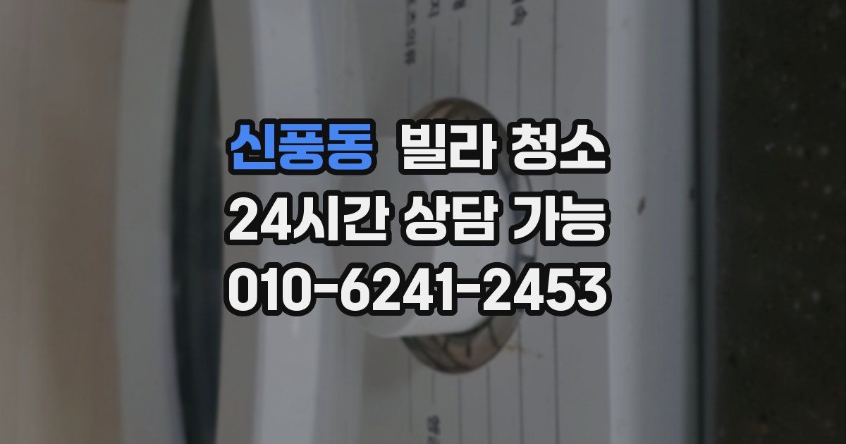 신풍동 빌라 청소
