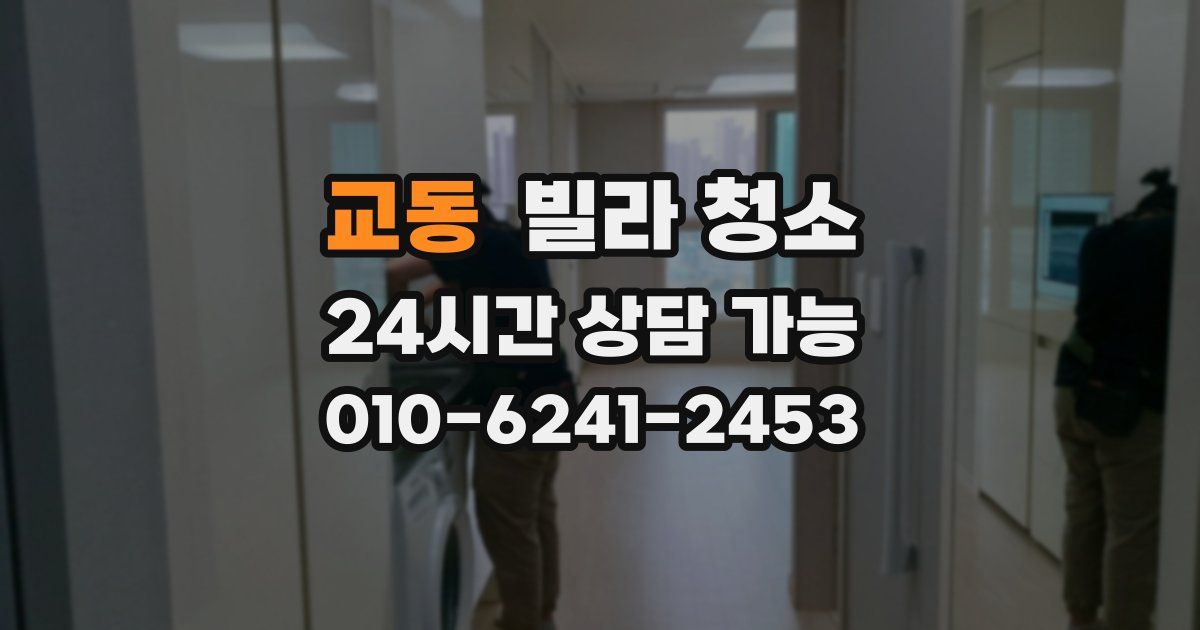 교동 빌라 청소