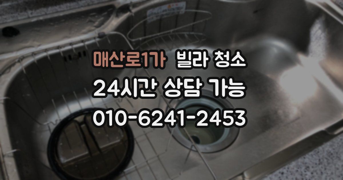매산로1가 빌라 청소