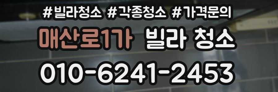 매산로1가 빌라 청소