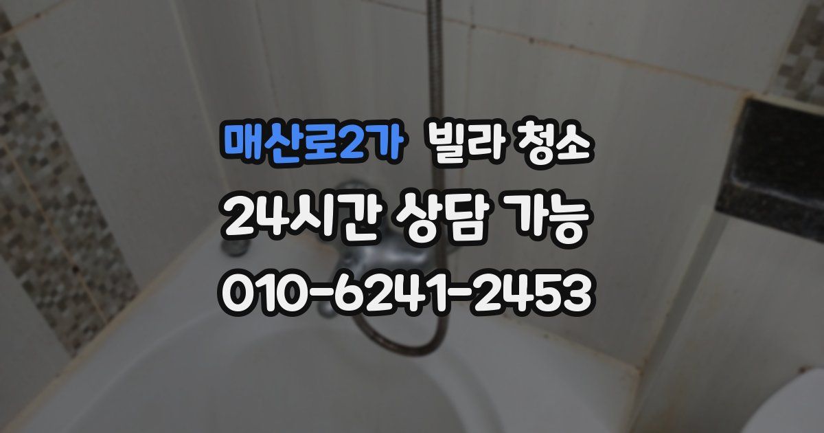 매산로2가 빌라 청소