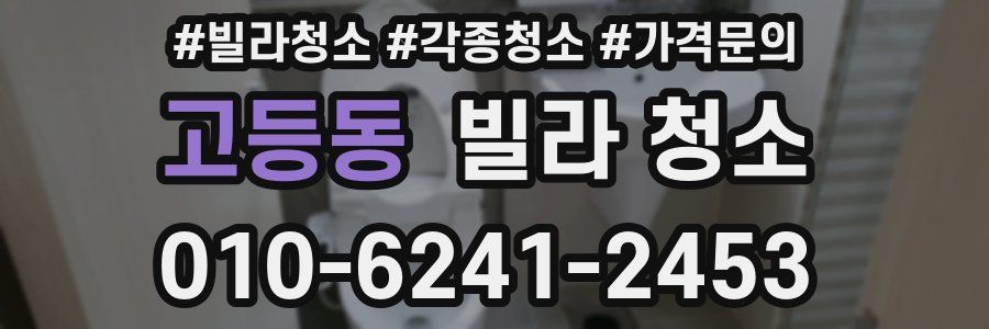 고등동 빌라 청소