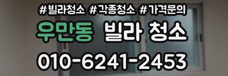 우만동 빌라 청소